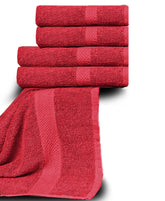 Red 100% Cotton Towel Set